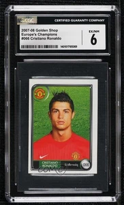 2007 Golden Shop Europe's Champions Album Stickers Cristiano Ronaldo #066 CGC 6 - Picture 1 of 3