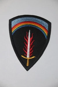 WW2 II 2 US SHAEF EISENHOWER PATCH COPY ON TWILL GLENN MILLER - Picture 1 of 2