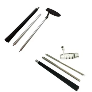 Nonslip Rubber Hand Grip Three Section Handed Golf Putter Folding Golf Rod - Picture 1 of 8