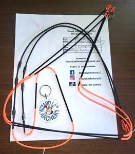 Bowtech Core SR Strings Wizard Lab Archery Custom Bowstring Set ORANGE BCY X-99 - Picture 1 of 4