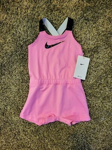 NIKE One-Piece Sleeveless ROMPER Shorts - Pink Multi toddler 12 MONTHS - Picture 1 of 8