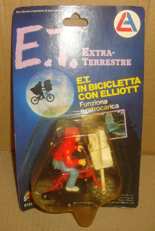E.T. EXTRA-TERRESTRE E.T. IN BICICLETTA CON ELLIOTT LJN/AL-ES 1982 - Imagen 1 de 4