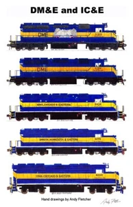 Dakota Minnesota & Eastern/IC&E 11"x17" Railroad Poster by Andy Fletcher signed - Picture 1 of 1