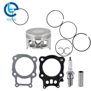 Engine Piston Rings Gasket Kit Spark Plug For Honda Rancher TRX350 2000-2006 - Picture 1 of 12