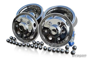 17.5" Front & Rear Wheel Trim Cover Sleeves 6 Stud To Fit Isuzu NPR NQR - Picture 1 of 3