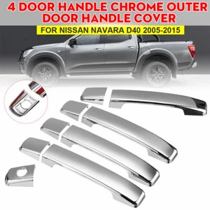 9PCS/SET Chrome Side Door Handle Cover Trim For Nissan Navara D40 2005-2015 - Picture 1 of 6
