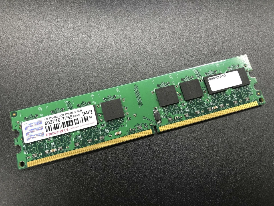 1GB Transcend DDR2 800 PC2 6400U Memory RAM Module - Image 1 of 1