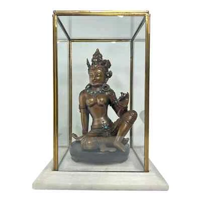 Late 20th Century Nepalese Copper Hindu Goddess Parvati Statue - Image 1 of 4