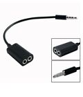 Headphone Mic Audio Splitter Cable Adapter 4positions to 2 x 3 pole For tablet