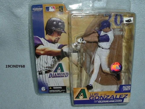 2003 McFARLANE'S MLB ARIZONA "#20 LUIS GONZALEZ" ACTION FIGURE-NEW IN PACKAGE Cover