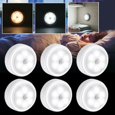 3x 6LED Motion Sensor Light PIR Wireless Night Light Battery Cabinet Stair Lamp
