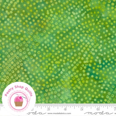 BERMUDA 4359 27 Lime Green Dots MODA BATIKS Quilt Fabric - Image 1 of 4