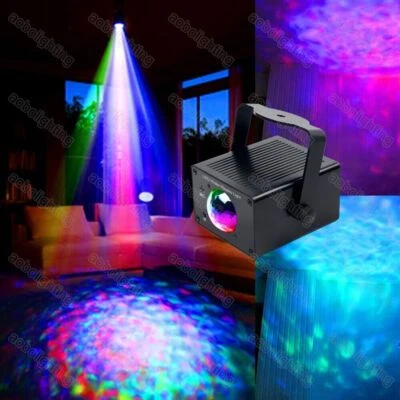 Color Changing LED Water effect Stage Lights RGB LED KTV Party Xmas Disco Light - Image 1 of 4