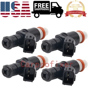 16450PWCJ01 4pcs Fuel Injector 200CC 6 Hole FJ785 Fits 06-11 Honda Civic 1.8L-L4 - Picture 1 of 9
