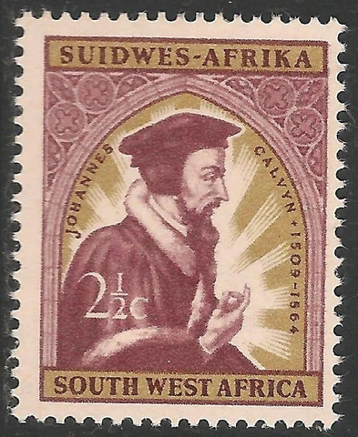 South West Africa #298 (A62) VF MNH - 1964 2 1/2c John Calvin, French Theologian Cover