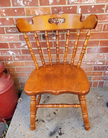 Tell City Hard Rock Maple Mate Dining Chair Andover Finish #3 Cover