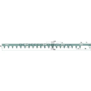 Heckenscherenmesser pas f. Alpina TS 25 V-Nr. 0 - Bild 1 von 1