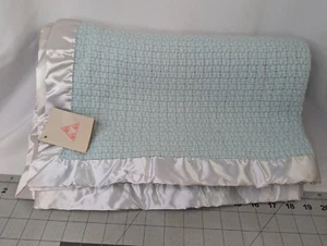 Hand Woven Baby Blanket The Three Weavers Wool Satin Trim 60x38.5 Inch - Imagen 1 de 18
