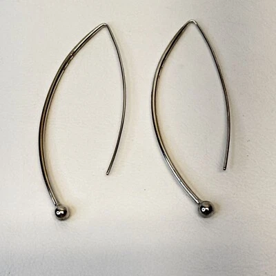 Silpada Sterling Silver Balancing Act Threader Earrings Signed #W1307 - Image 1 of 4