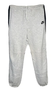 Nike Vintage 80s Gray Red Tag Mens Fleece Tapered Pocket Track Sweatpants Size M - Picture 1 of 8