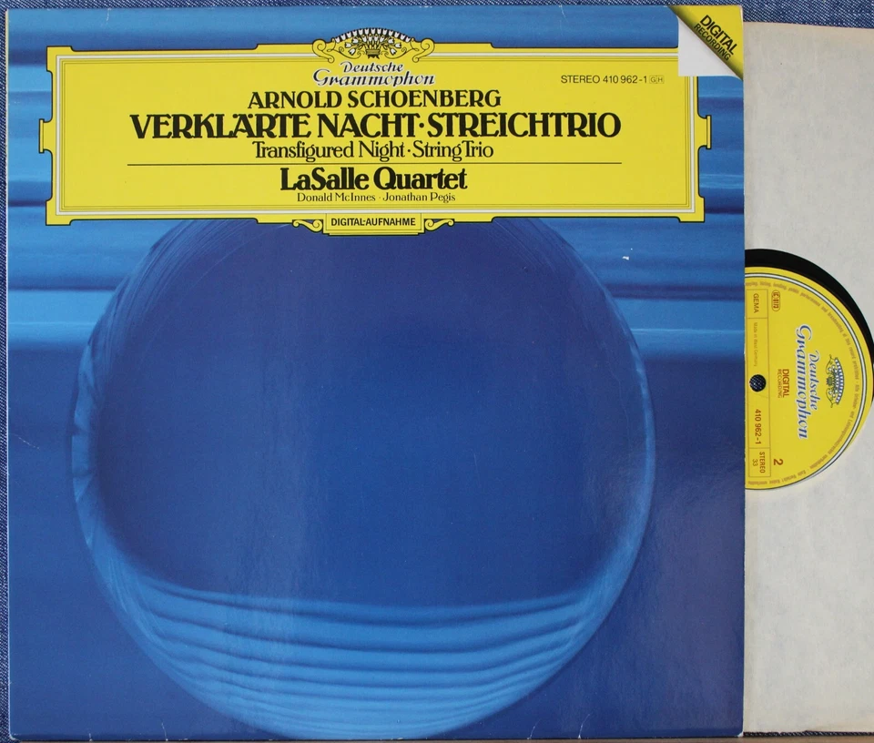 LaSalle SQ. Schönberg (Verklärte Nacht; String trio). DGG 410 962 dig. NM - Image 1 of 1