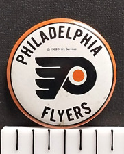Philadelphia Flyers Logo (1969) 1.75" Vintage NHL Hockey Pin-Back Button