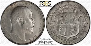 Great Britain 1908 Half Crown PCGS Au53 S-3980 Scarce This Nice Semi Key Date - Picture 1 of 4