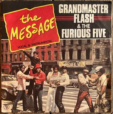 45t Grandmaster Flash & The Furious Five - The Message - 7" - 1982 - Photo 1/2