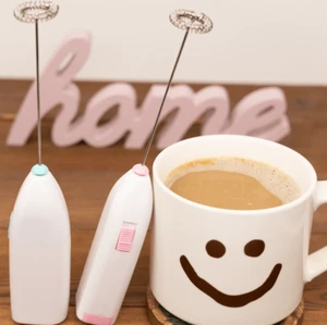 Stainless Steel Mini Electric Coffee Blender- Handheld Eggbeater & Drink Stirrer - Picture 1 of 8