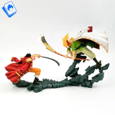 Action Figure One Piece Whitebeard Vs Roger 10cm STATUA DA COLLEZIONE Anime - Immagine 1 di 4