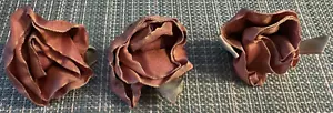 TEXTILE ART WORK ROSE BUDS SALVAGE FOR SEWING OR PROJECTS - Picture 1 of 7