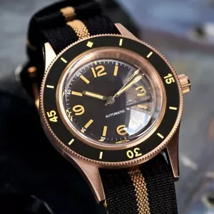 50-Fathoms 40mm Bronze Dress WristWatch fit NH35 Automatic 20Bar Sapphire Lume - Picture 1 of 7