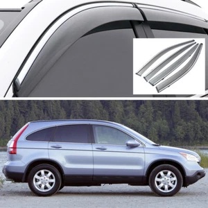 4x Window Vent Visor Deflector Shade Sun/Rain Guard for Honda CR-V CRV 2007-2011 - Picture 1 of 8