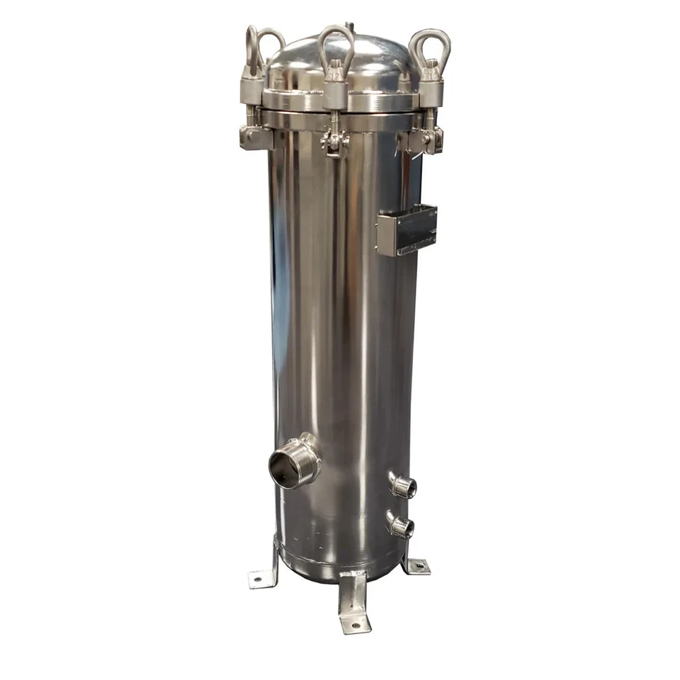 4 Cartridge Stainless Steel Filter Housing 20" Cartridges 2 Inch NPT In/Out - Image 1 of 1