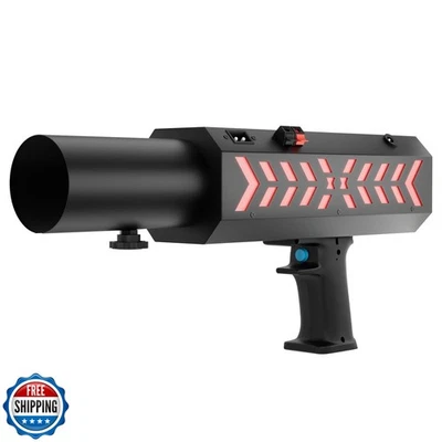 SHEHDS Rechargeable RGB Confetti Machine, with LED Lighting Effects and Auto  - Image 1 of 4