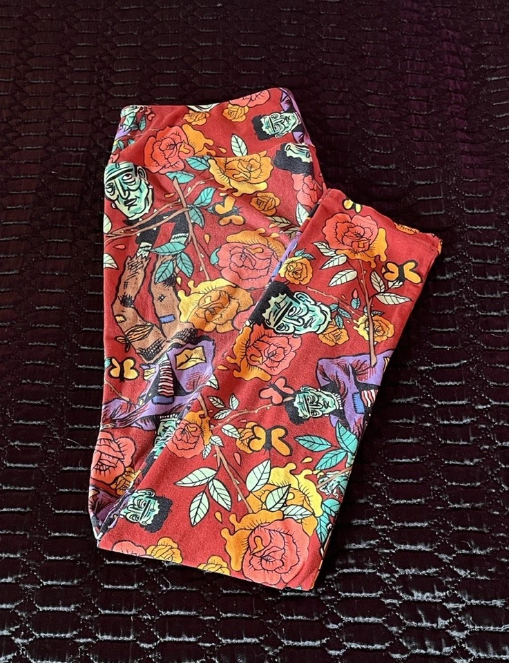Leggings de Halloween para mujer LuLaRoe TC patrón Frankenstein Foto 1 de 4