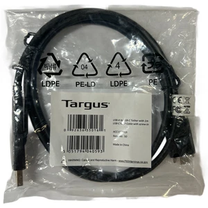 Targus USB-A to USB-C Tether + 1m USB-C Cable w/ Screw-In ACC1133GLX NEW - Photo 1 sur 3