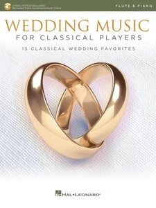 Wedding Music for Classical Players Flute Solo & Piano Sheet Music Book & Audio - Picture 1 of 1