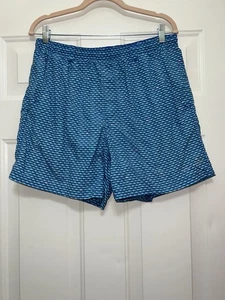Bañador Columbia PFG Hombre Medio Azul Cordón Cintura Elástica Forrado Pez AOP - Imagen 1 de 6