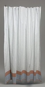 "Cortina de ducha Threshold Gingham a cuadros azul blanco tapa estándar 72""x74"" nueva sin etiquetas" - Imagen 1 de 4