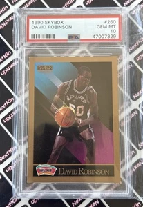 1990-91 Skybox David Robinson RC Rookie #260 - GEM MINT PSA 10 Spurs - Imagen 1 de 4