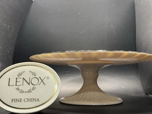 Gorgeous Lenox Platinum Trimmed Cake Server Pedastal Plate - Picture 1 of 5