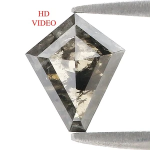 1.33 CT Natural Loose Kite Shape Diamond 9.05 MM Salt And Pepper Diamond L3401 - Picture 1 of 8