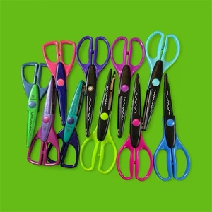 Craft Paper Scrapbooking Scissors Lot Of 10 Pair Provo Craft Decorative Edge Art - Picture 1 of 3