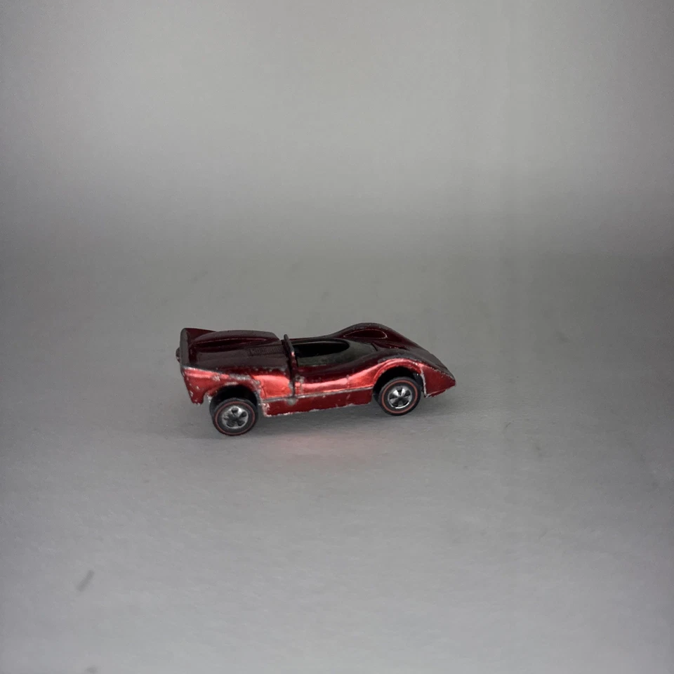 1968 Mattel Hot Wheels Redline McLaren M6A vermelho colecionável de metal fundido carro de brinquedo infantil - Imagem 1 de 4