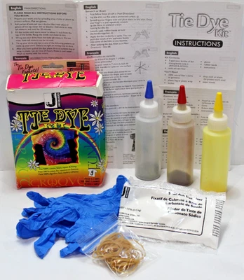 NEW Tie Dye Kit Up To 5-Shirt Vol Jacquard Rainbow Colour Funky Groovy NOS *READ - Image 1 of 4