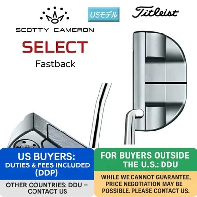 SCOTTY CAMERON SELECT FASTBACK 2018 US Model 34in Putter w/Headcover - Image 1 of 4