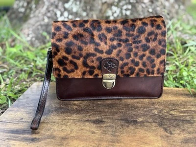 Patricia Nash Leather & Cheetah Print Crossbody Bag - Image 1 of 4