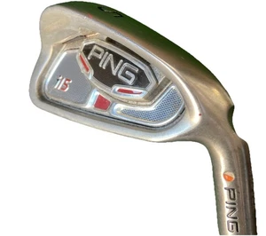 Ping i15 5 Iron Orange Dot 2* Flat RH Men's Stiff Steel 37.75" Nice Factory Grip - Picture 1 of 16