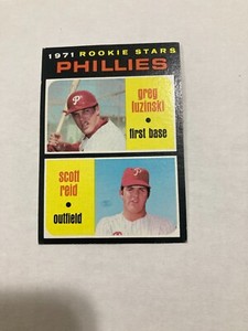 1971 Topps Greg Luzinski & Scott Reid Rookie #439 Very Nice Rare